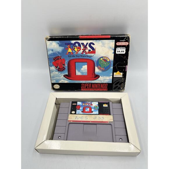 Toys (SNES, 1993) With Box Authentic - Picture 1 of 15